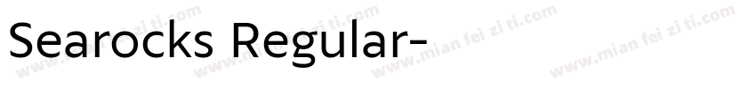 Searocks Regular字体转换
